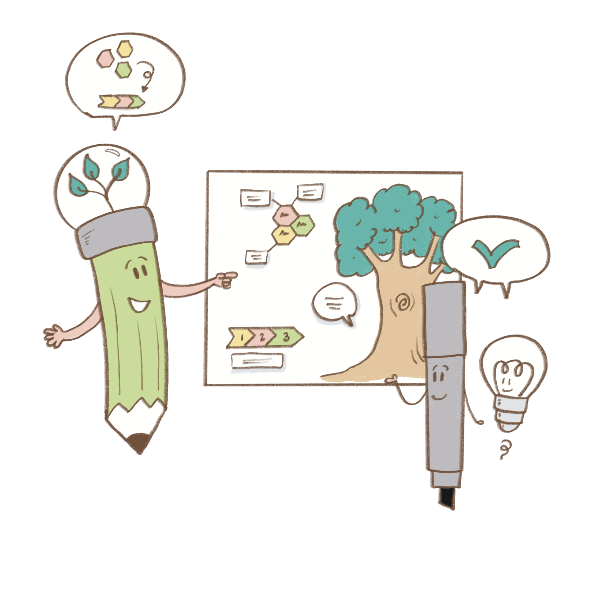 Illustration Infographies et outils dessinés - Nathalie Bernard