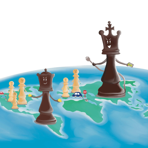 Illustration enjeux politiques et économiques dans le monde - Fiction Géopolitique - Nathalie Bernard